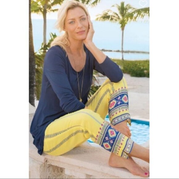 Soft Surroundings Laguna Boho Pants - Picture 1 of 6